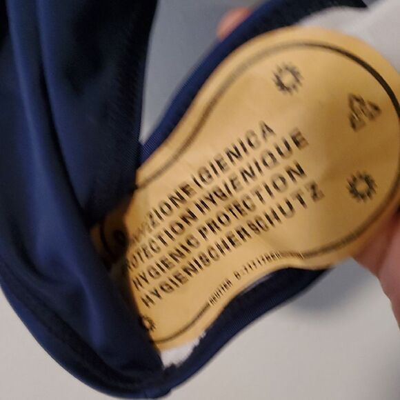 ANavy Ruffled One-Piece Swimsuit - Picture 5 of 6